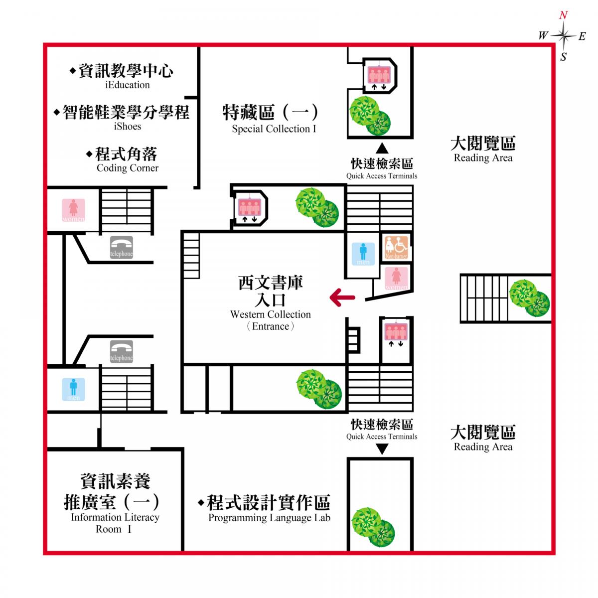 Feng Chia University Library Floor Plan F2
