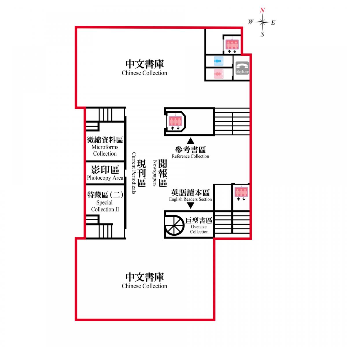 Feng Chia University Library Floor Plan B1