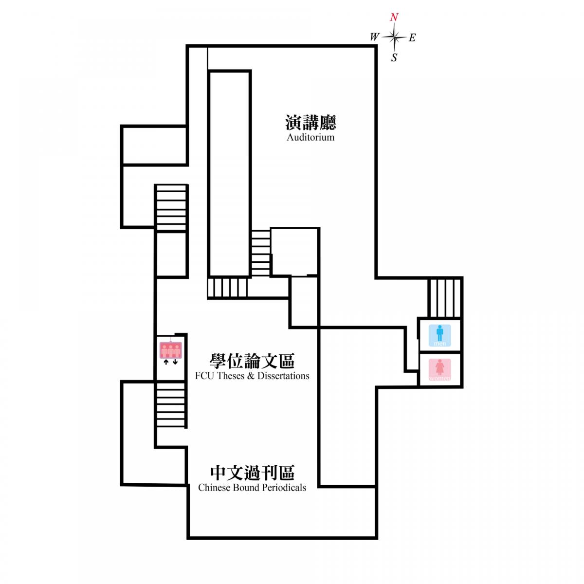 Feng Chia University Library Floor Plan B2